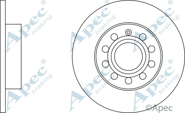 APEC BRAKING Jarrulevy DSK2929